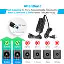 [UL Listed] Chanzon 12V 5A Power Supply 60W AC DC Switching Adapter 12 Volt 5 Amp AC/DC Wall Wart Converter Transformer, 100-240v 50 60HZ Input with 12vdc 5000ma Output