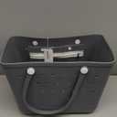 Beach Bag Rubber Tote Bag - Waterproof Travel Bag for Women Washable Tote Bag Handbag for Sports Beach Market Pool (Large, Gray)