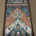 Stair Treads for Wooden Steps Indoor, 15 Pack 8" X 30" Non Slip Carpet Stair Treads with Reusable Adhesive for Kids Elders and Dogs, TPR Backing Stair Rugs Oriental Staircase Step Treads,Bohemia (Red)