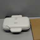 Dash MultiMaker Double Mini Maker System - Dual Ceramic Nonstick Cooking Surfaces - Built-In Cord Wrap - Makes 4-Inch Waffles - Cream, 6 Plates