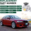 Power Steering Pump Kit with Reservoir Hoses Fits for BMW 2001-2005