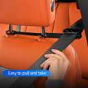 Car Seat Belt Fixer Adjustable Seat Belt Position Holder for Car Interior Prevent Neck Chafing Noise Reduction Seat Belt Organizer Clip for Comfortable Driving (Black 1 Pair)