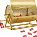 GADFISH Extra Large Raffle Drum (Holds 5000 Tickets), Thickened Raffle Ticket Spinner Drum Box with Silent Bearing for Lottery Games, Bingo, Raffle Balls, Durable Raffle Wheel Spinner with Stand