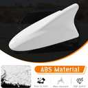 Shark Fin Antenna Cover Compatible with for Elantra Sedan MD 2011-2016,for Hyundai Sonata Sedan YF 2009-2014 w/GPS,for Genesis Sedan BH 2008-2013,96210,962103Q800,962103X100NKA (White)