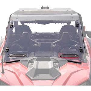 A & UTV PRO Front Vented Full Windshield for Polaris RZR PRO XP 2020-2024, RZR Turbo R 2022 2023 2024, Clear Heavy Duty Hard Coated Adjustable Vents Accessories, Replace OEM # 2883756, 2 Seater