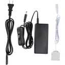 Transformer for Under Cabinet LED Puck Lighting Kit, Hardwired or Wall Plug Power Adapter, 100-240Vac, 12Vdc, 2A, 24Watt