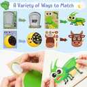 CY2SIDE Passover 10 Plagues Sticker - 40PCS Make Your Own Jewish Passover Frogs Sticker Craft Game for Kids School Reward DIY Pesach 10 Plagues Party Favor for Kids Holiday School Classroom Activities