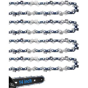 14 Inch Chainsaw Chains, Chainsaw Chain 14 Inch 3/8" LP Pitch .050" Gauge 52 Drive Links, 14 In Chain Saw Chain Compatible with Homelite Poulan Echo Ego Ryobi Chain Saw Chains(4 Pack)