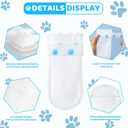 Disposable Dog Booties for Paw Protection - Waterproof, Adjustable Self-Adhesive Straps, 20 Count Dog Shoes for Indoor & Outdoor Use, Walking, Hiking, Pos (M7.5-17.5KG)