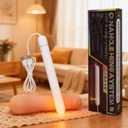 Nunadano UV LED Heating Stick Warming Heater Rod Space Keep Hand Warm Silicone TOS Temperature Control Heater Quickly 42-52 Large Size 8.3 Inches