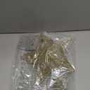 Joiedomi 8 inch Christmas Gold Glitter Star Tree Toppers Metal Lighted with 20 LED Lights for Xmas Decorations, Holiday Party Indoor Decor