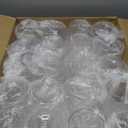 40 Pack 12oz Diamond Plastic Wine Glasses, Disposable Stemless Wine Cups - Shatterproof, Unbreakable & BPA-Free, Recyclable Drinkware for Wedding Reception, Birthday Party, New Year, Holidays & Events (Clear)