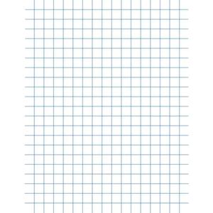 School Smart Graph Paper, 8-1/2 x 11 Inches, 1/4 Inch Rule, White, 500 Sheets