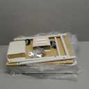 danpinera Rolling Utility Cart with Drawer, 3 Tier Rolling Cart with Wheels, Hooks & Hanging Cups, Craft Cart Art Cart Snack Cart Rolling Storage Cart with Wooden Table Top & DIY Pegboards, White