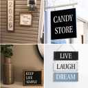 5 x 1 Inch Letter Stencils for Painting - 42 Pack Scrabble Alphabet Letters Numbers Templates with Signs for Painting, Reusable Scrabble Tiles Stencils for Chalkboard Wood Crafts & Wall Decor