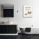Cat Bathroom Wall Art Would Poop Here Again Pictures Wall Decor Funny Cat Bathroom Canvas Painting Print Funny Apartment Home Modern Artwork Decorations Framed for Bathroom Restroom 12 x 16 inch