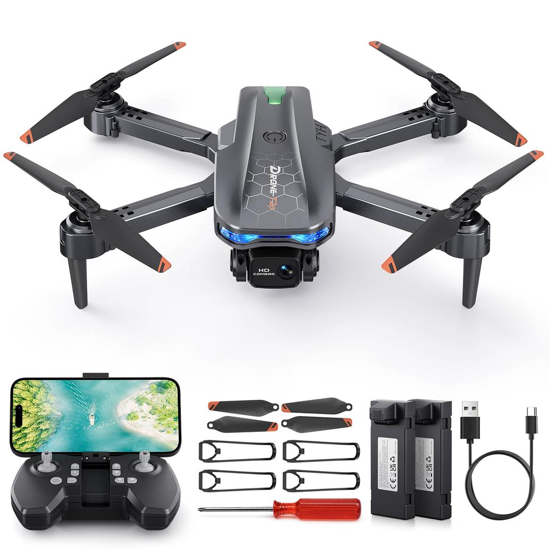 Drone with Camera for Kids Beginners, T29 1080p HD Foldable Mini RC Quadcopter Toy Gift for Boys Girls, Altitude Hold Headless Mode One Key Takeoff