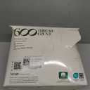 Mayfair Linen 100% Egyptian Cotton Split King Sheets Sets for Adjustable Bed - 5 PC Luxury Set, 600 Thread Count Sleep Number Sheets Split Top King (White), 16" Deep Pocket Sateen Weave Hotel Bedsheet