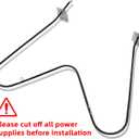5303051519 Range Oven Bake Heating Element by AMI PARTS Compatible with Frigi-daire,Ken-more, Black