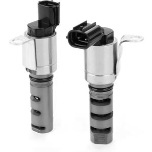 2PCS Engine Variable Valve Timing (VVT) Solenoid Intake Exhaust Compatible with Lexus ES300h GS200t Toyota Avalon Camry Corolla Highlander Scion iM tC Replacement for 15330-0T010 19185637