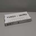 YUNZII Upgraded Wireless Typewriter Keyboard, Retro Aesthetic with Integrated Stand,Cute Round Keycaps, USB-C/Bluetooth Connection for Table, Phone, PC and Win/Mac/Android (B307, Baby Pink)