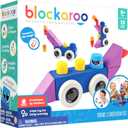 Blockaroo Magnetic Foam Building Blocks - 13-Piece Roadster, Bath Toys for Toddlers, Preschool Toys, Bathtub Toys, Sensory Toys, Blocks for Toddlers 3-5, Engineering Toys for Kids 3-5, Bath Blocks