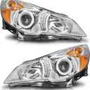 WEELMOTO Headlights for 2010-2014 Subaru Legacy, Headlight compatible with 2010 2011 2012 2013 2014 Subaru Outback 4-Dr Headlamp Replacement Pair