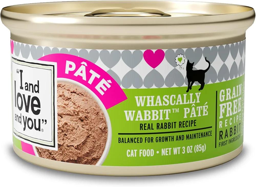 I and love and you Naked Essentials Canned Wet Cat Food - Grain Free, Rabbit Recipe, 3-Ounce, Pack of 24 Cans EXP. 05/22/2028