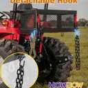 Heavy Duty Tractor Tool Box, Universal Tractor Basket with Tray Accessories Fits Most Tractor and Zero Turn Mower, Tractor Toolbox Attachment Store and Organize