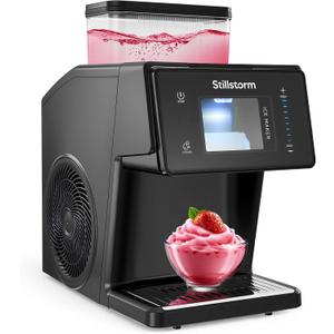 Stillstorm Shaved Ice Machine Snow Cone Maker No Ice Needed，Snowflake Machine with RapidChill Technology, Auto-Clean SUS304, Adjustable Speed Snowflake Maker for Home, Party, Bar