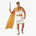Morph Greek God Costume - Toga Roman Zeus Costume - Men's Greek Toga size XL