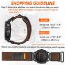 Compatible With Garmin Watch Band, Super Rugged Nylon Sports Strap With Woven Loop Design, For Fenix/Forerunner/Approach/MARQ/Quatix/D2 Series Tough Replacement Band For Men