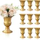 10 Pcs 6 in Gold Vase for Centerpiece, Wedding Table Urn Vases