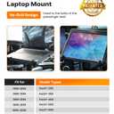 MELIPRON No-Drill Truck Laptop Mount Fit for Ford F-150 2004-2014 for Work