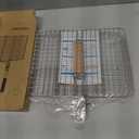 ORDORA Grill Basket, Fish Grill Basket, Rustproof Stainless Steel BBQ Grilling Basket for Meat,Steak etc, Grill Accessories,Grilling Gifts for Men Dad