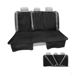 Car Seat Protector, Under Child Car Seats Cover | Waterproof, 3 Functional Rear Belts, Baby Carseat Cushion, Covers Fabric and Leather Seats | 4Pockets Non-Slip Thick Padding, 2 pcs