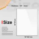 KINLINK 18x24 Plexiglass Sheets 1/8 inch Thick - 3mm White Cast Acrylic Sheet, Plastic Board Polycarbonate Sheet for DIY Project, Craft, Table Top, Acrylic Sign and Wedding Invitation 2 Pack