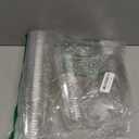 Round Bottom Clear Plastic Cups with Sip Lids, 50 Sets, 16 Oz Disposable Iced Coffee Cups with Strawless Lids To Go Cold Drink Cups for Smoothies, Juices, Party Catering