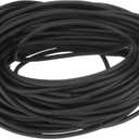 Uxcell Silicone Foam Seal Strip, 2mm(0.08") Dia 8.5 Meters(27.89 Ft) Long Sponge Rubber Weather Seal Strip Round Rubber Cord Solid for DIY Warehouse, Pads, Foam Tubing, Crafts - Black
