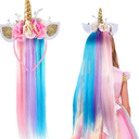 Lorfancy Unicorn Headband for Girls - Unicorn Costume Accessory for Birthday, Halloween & Party Supplies