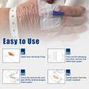 Ceeport Transparent Film Dressing 4" x 4.75", 50 Packs Waterproof Wound Bandage Adhesive Patches, Wound Cover Patches for Post Surgical Shower, IV Shield, Tattoo Aftercare Bandage