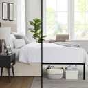 Nestl Linen Bed Skirt Queen Size - Queen Bed Skirt 14 Inch Drop - Brushed Microfiber Bed Skirts - Hotel Quality Pleated Bed Skirt - Shrinkage & Fade Resistant