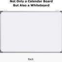 Whiteboard Calendar for Wall 36x24 Inch, EAONE Dry Erase Board with Calendar and Cork Board Combo, Double Sided/Magnetic/Aluminum Framed, Wall Mounted Monthly Planner Organizer for Home Office School