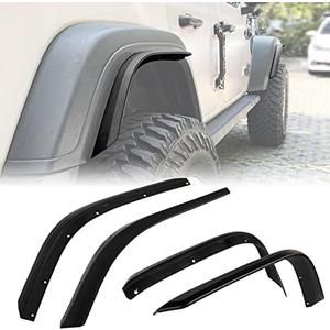 Z8 Fenders Front & Rear Fenders Compatible with 2018-2024 Jeep Wrangler JL & JLU Unlimited Sahara, Off-Road Wheel Fender Liner Set 4 Pcs(Not Fit High Clearance Fender Flares,Not fit 4xe)