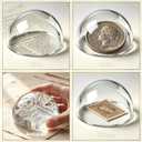 6X Crystal Dome Magnifier Paperweights, 3.8" Glass Paperweight