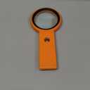 30X 40X Magnifying Glass with Light and Stand, Foldable Handheld Magnifying Glass 18 LED Illuminated Lighted Magnifier for Macular Degeneration, Seniors Reading, Close Work, Coins, Jewelry (Orange)