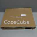 CozeCube Chenille Throw Blanket for Couch, Cozy Plush Fuzzy Decorative Christmas Red Blanket with Fringe Tassels, Lightweight Throws for Bed Sofa Gift Home Decor, 60"X80"