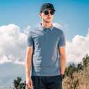 Men's Stripe Short Sleeve T-Shirt Mens Classic Casual Stripe Loose Shirts (Blue, XL)