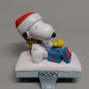 Peanuts Kurt Adler Snoopy and Woodstock Stocking Holder, 4.6-Inch