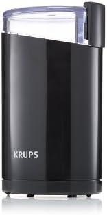 KRUPS Precision Electric Coffee Grinders: 3 oz Capacity, 200W Motor, Stainless Steel Blades for Uniform Grinding of Coffee Beans, Herbs, Nuts, and Spice Grinder (Black)